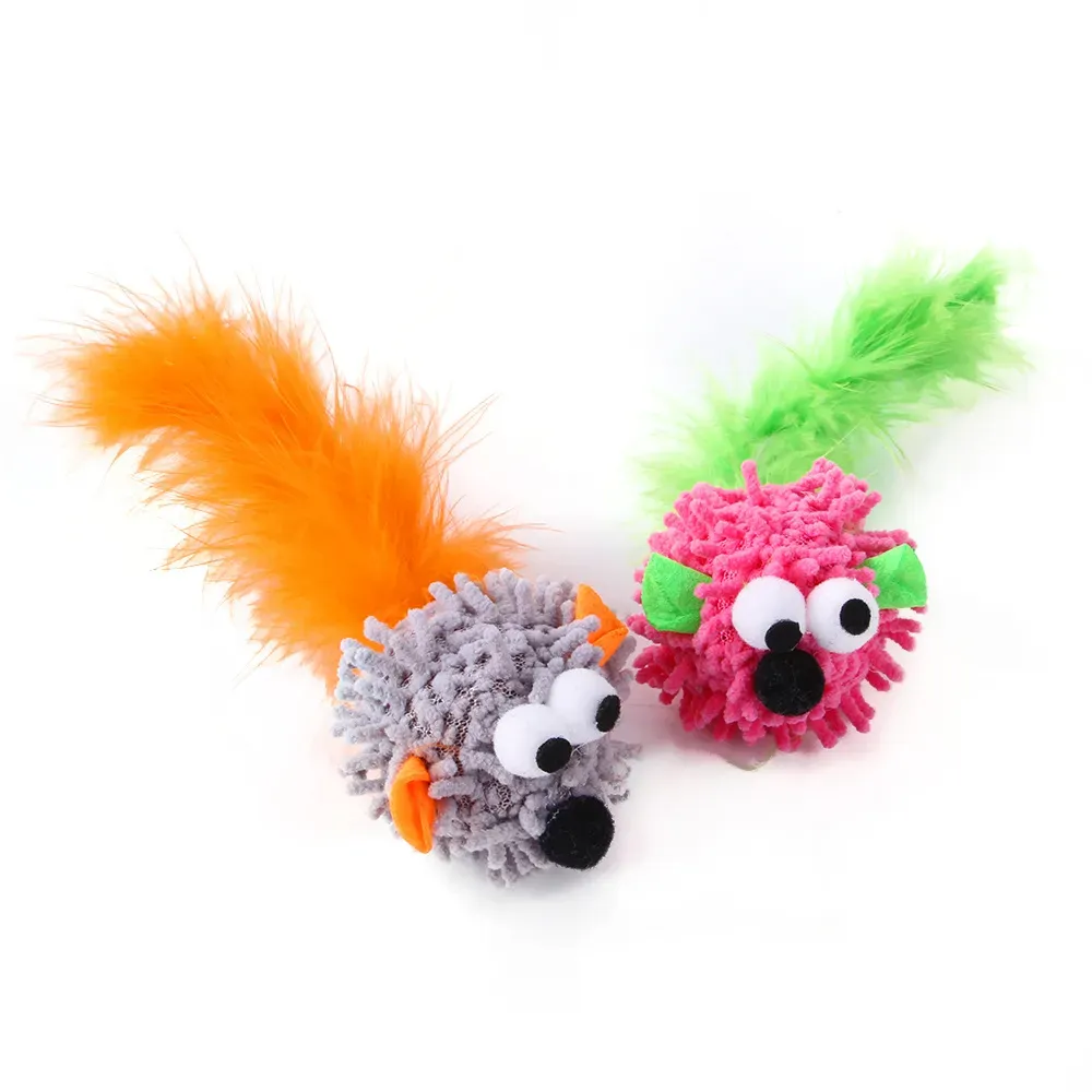 Quality feather cat toy