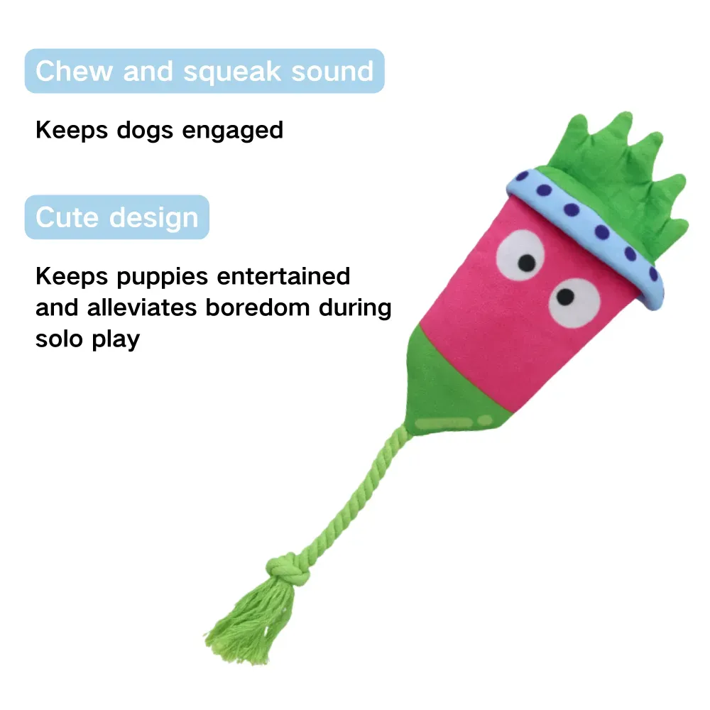 Interactive Tug-of-War Play: Ideal for bonding moments, this toy is perfect for tug-of-war, giving both dogs and their owners a way to engage in fun and stimulating activities.