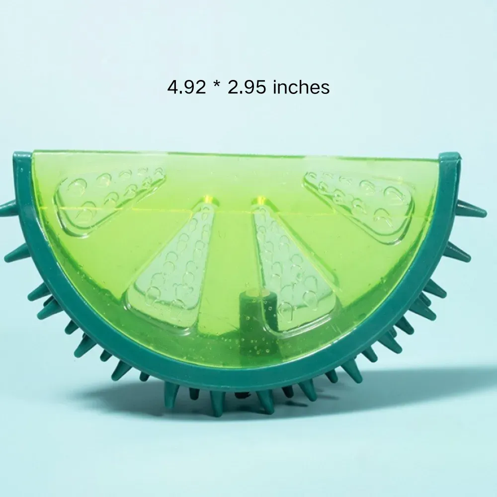 green frozen dog chew toys