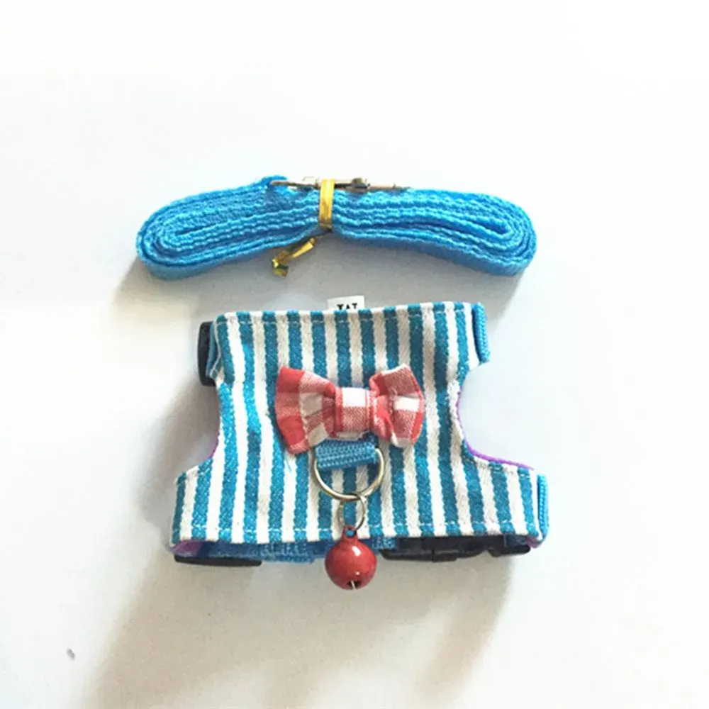 Stripes Small Animals Harness And Leash Stripes Small Animals Harness