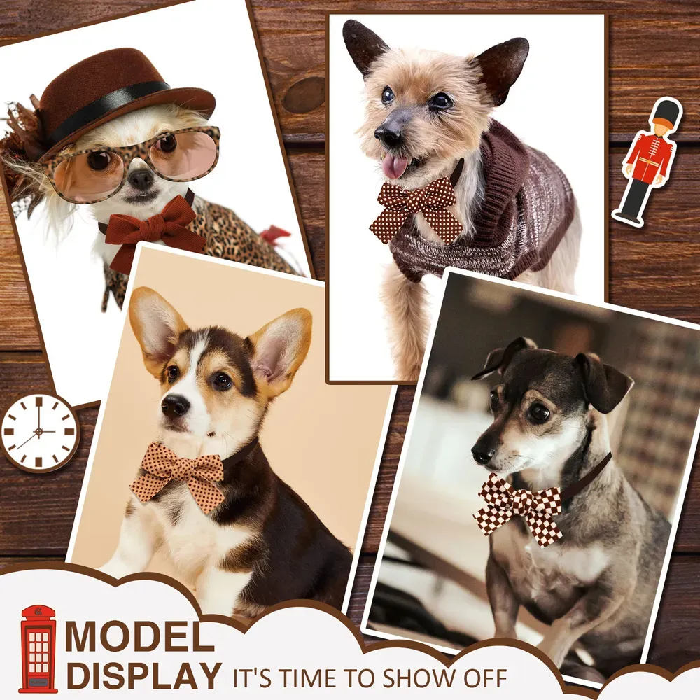 The timeless design of this bow tie makes it a versatile accessory that can be worn for any occasion. Whether for everyday wear or special events, this classic bow tie will remain a stylish staple in pets' wardrobes.