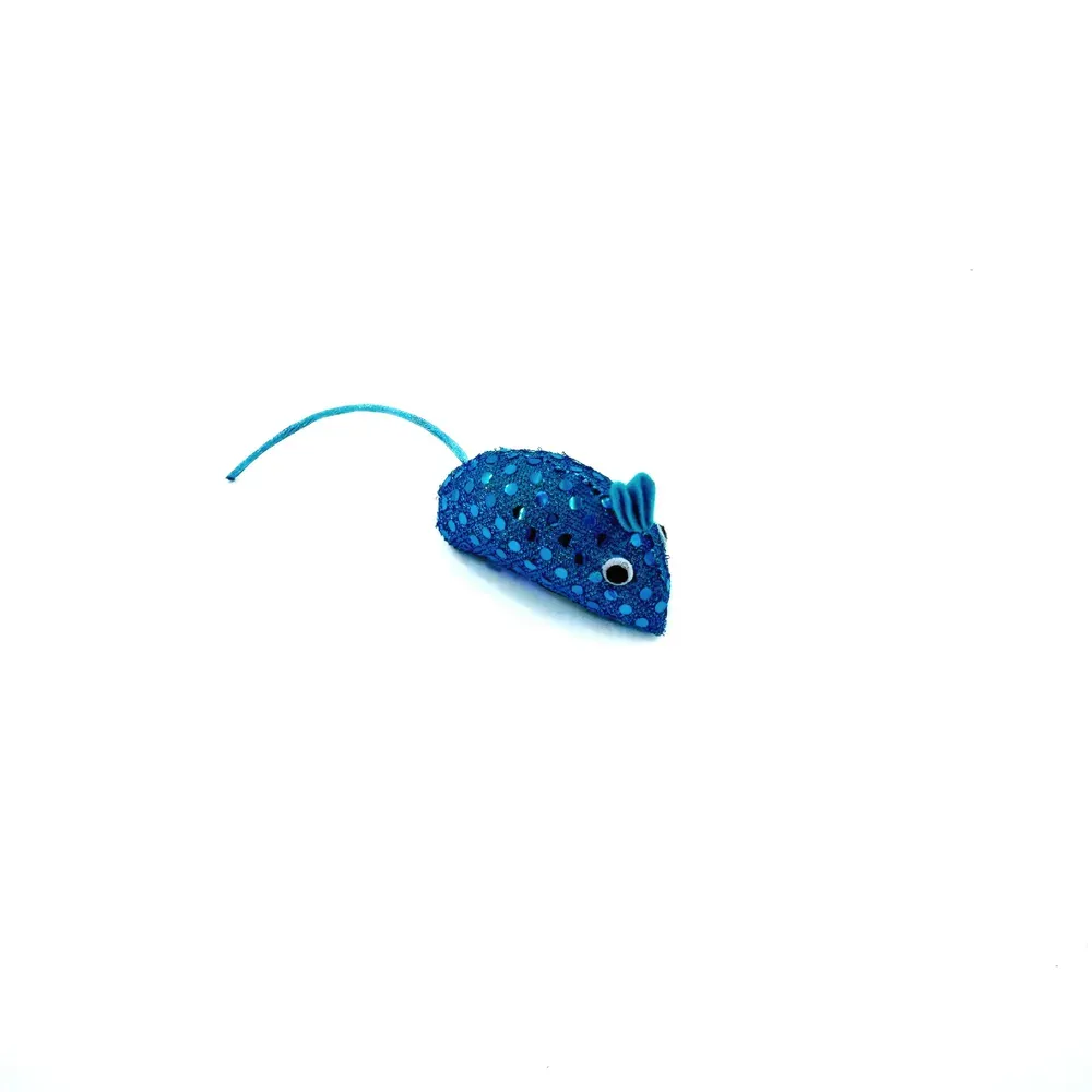 Crafted for durability and fun, this multi-color sequin cat toy provides the perfect self-entertaining activity for your feline friend.