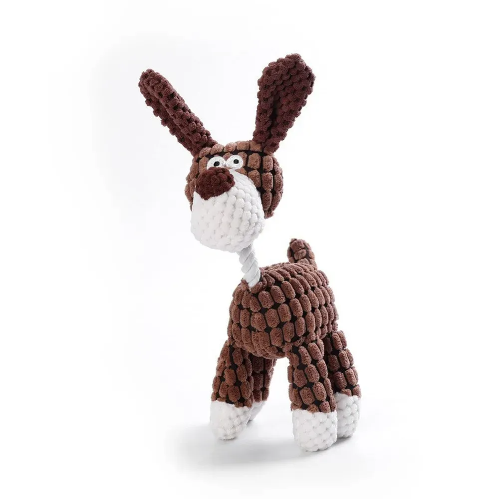 Ideal for Active Pets: This interactive dog toy is perfect for pets who love to chew and play. Its engaging features, including the built-in sound and soft texture, are perfect for keeping dogs active, entertained, and engaged in playtime.