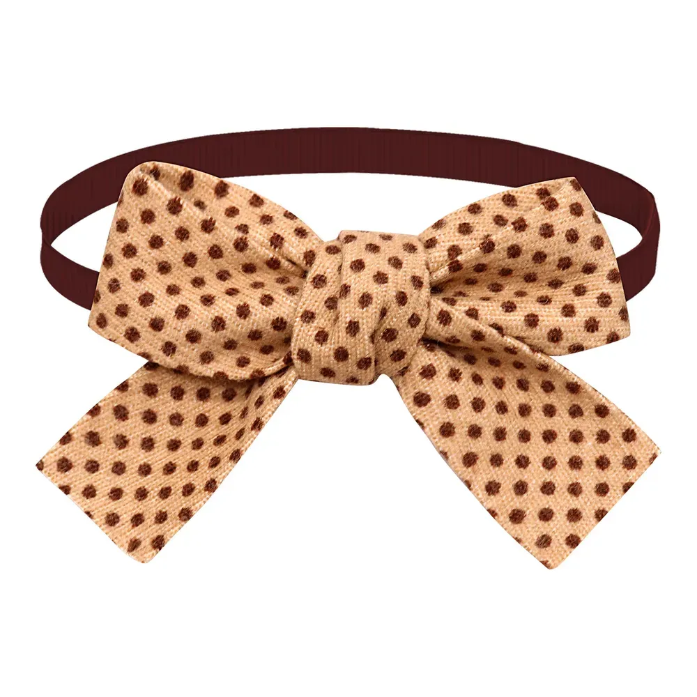Fashionable and classic adjustable bow tie with an autumn melange color scheme, perfect for adding style and sophistication to dogs and cats.