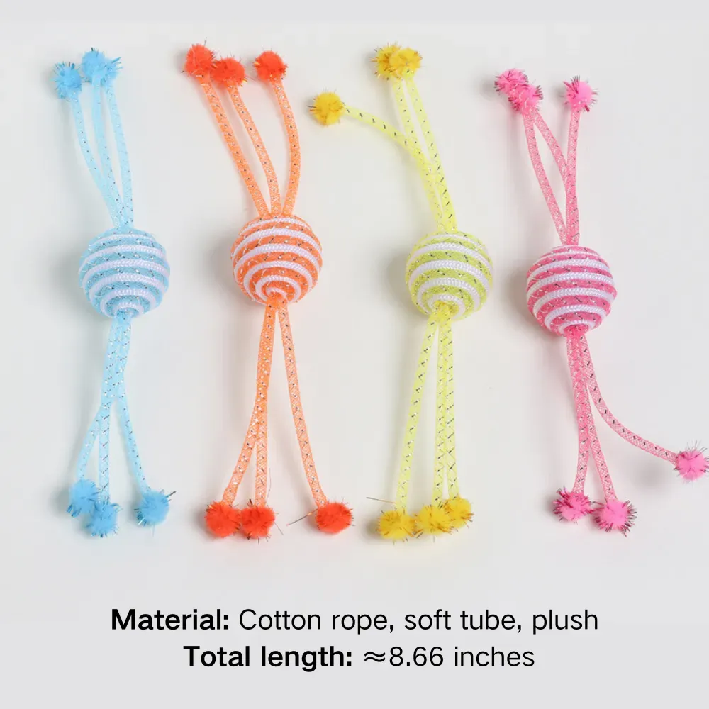 This durable cat toy is perfect for scratching and biting, providing an ideal play solution for cats who love to engage in vigorous play. Pet suppliers can offer this to customers seeking high-quality, long-lasting toys.