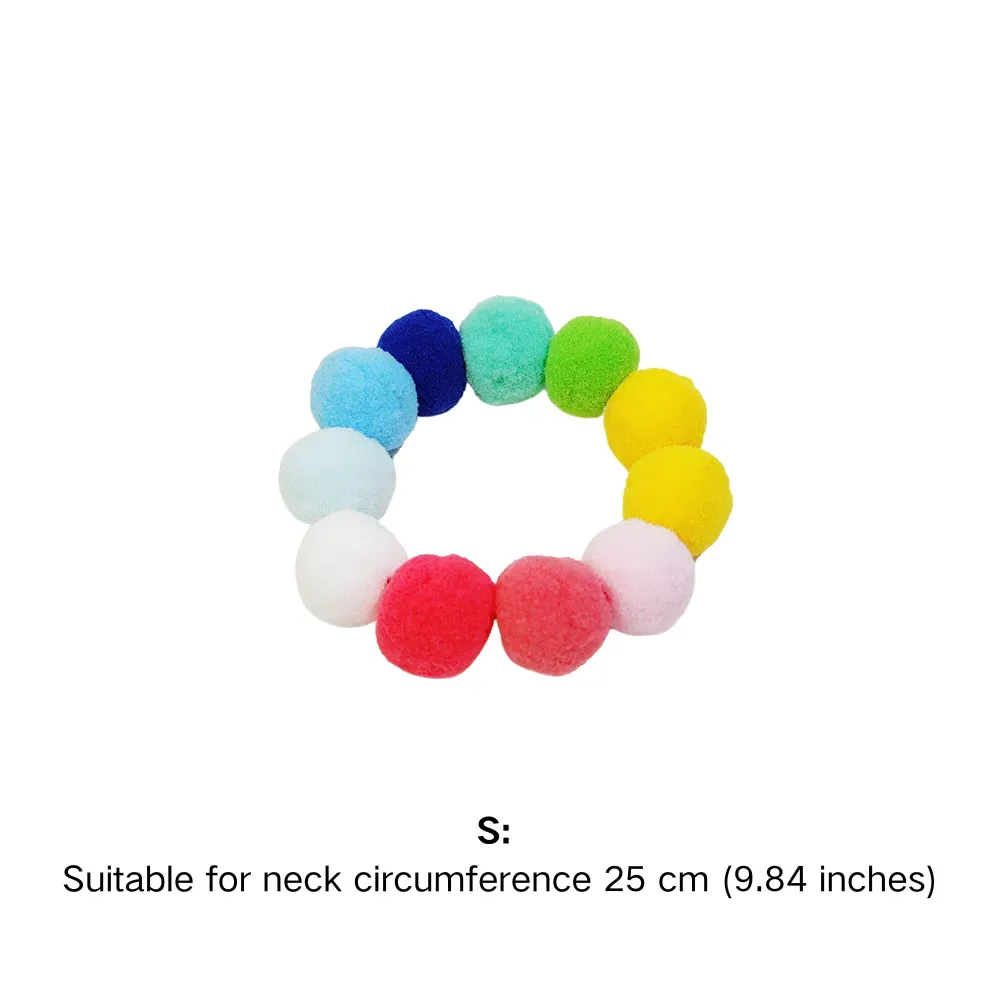 Ideal for both cats and small dogs, this colorful pom-pom collar is a versatile accessory that will appeal to pet owners with a variety of pets. It’s a great addition to any pet store’s accessory range.