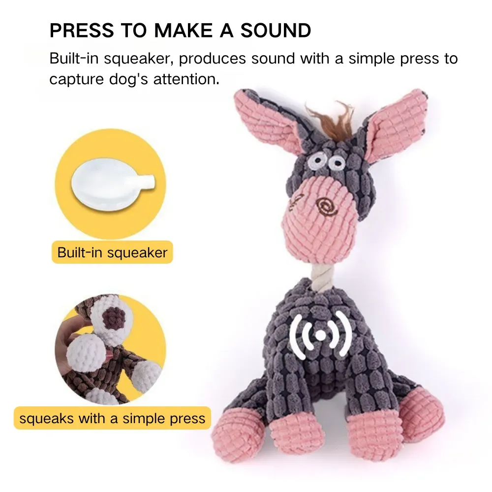 The soft fabric and gentle filling of this toy are perfect for protecting pets' teeth and gums while offering a safe way to clean their teeth. This makes it a must-have item for pet stores offering dental care solutions.