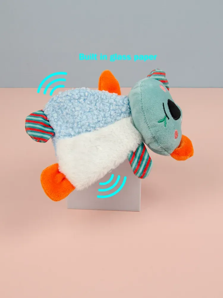 Made from soft plush material, this toy is durable yet gentle on pets' mouths, making it a safe and comfortable option for small and medium-sized dogs and cats to enjoy.