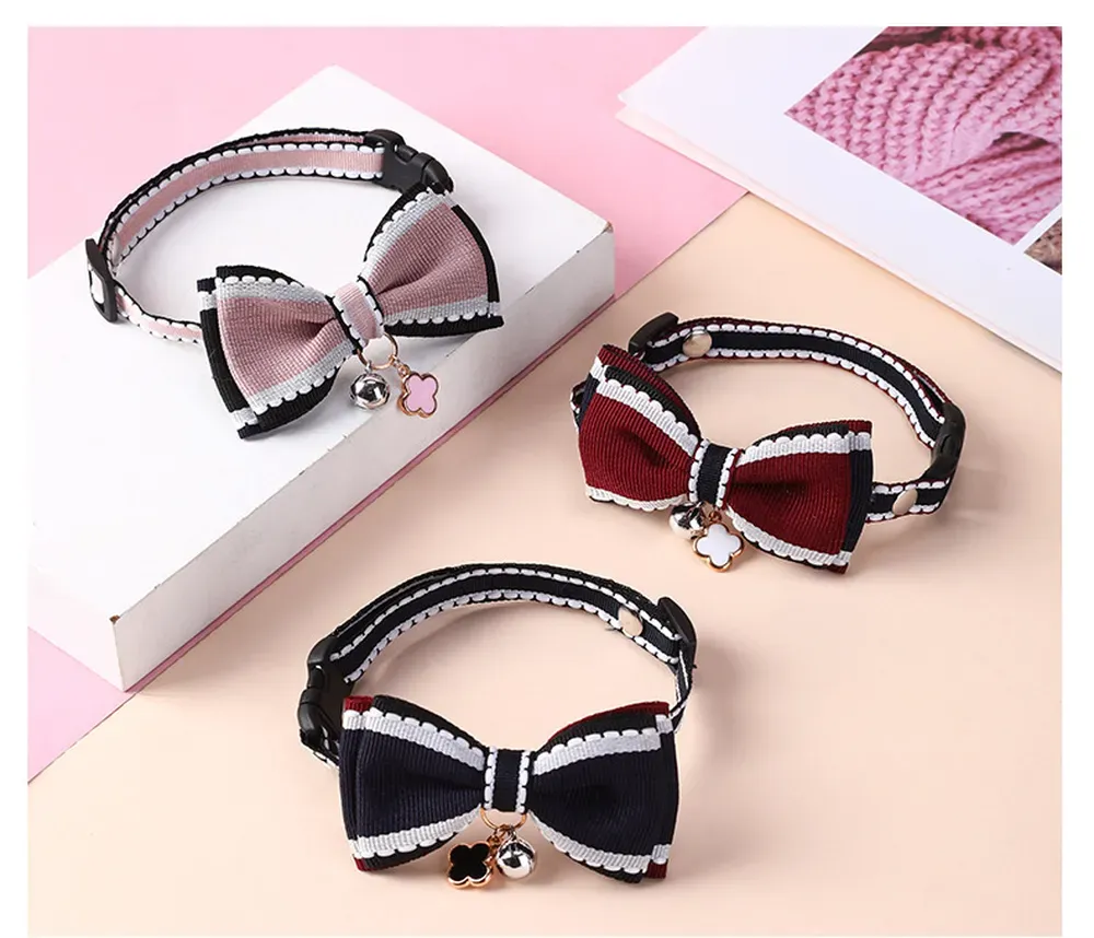 The adjustable length design provides a perfect fit for different pet sizes, making this collar ideal for small dogs and cats of varying neck sizes.