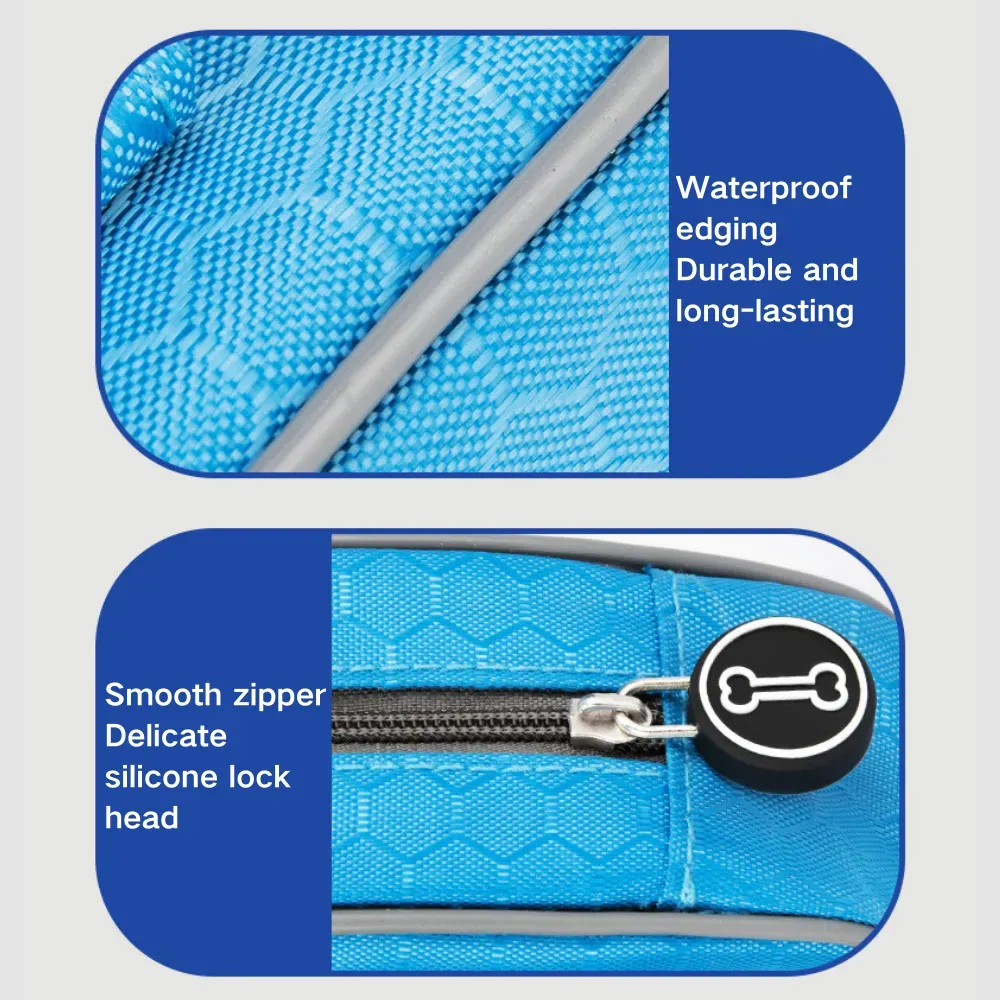 Hands-Free Dog Poop Bag Dispenser (10) Quick-Access Design with Silicone Lock: The dispenser includes a finely designed silicone lock that secures the bags in place.