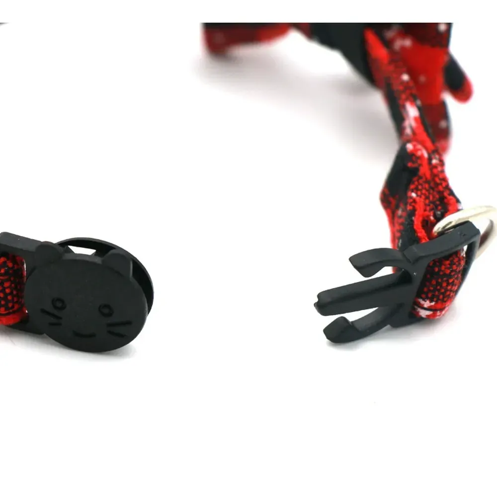 Snowflake Pattern Bow tie Pet Collar with Bell 