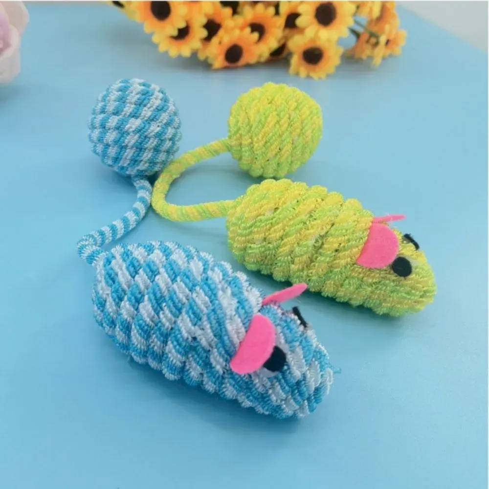 Woven Mouse Tail Ball Sound Cat Toy