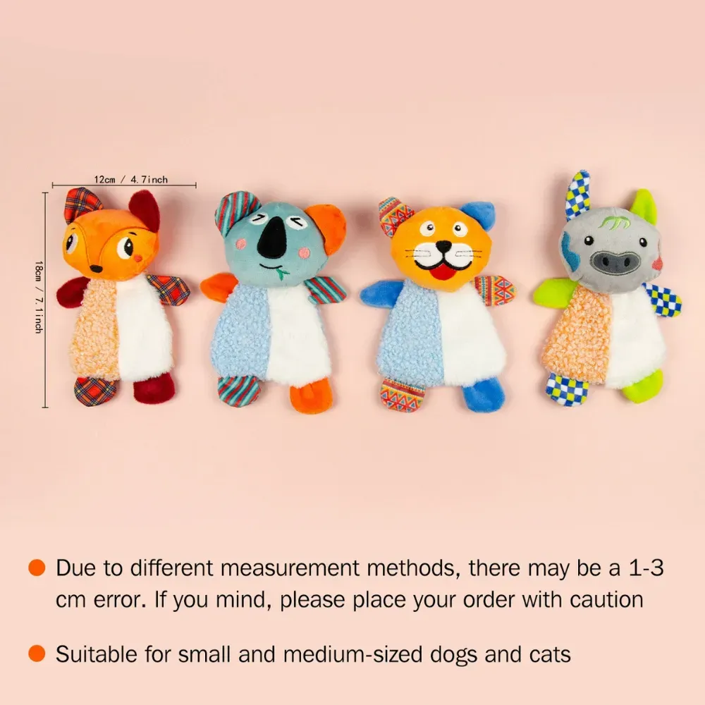 Featuring playful animal shapes and vibrant colors, this toy adds a fun and attractive element to pets' toy collections, appealing to pet owners who love colorful and cute accessories for their pets.
