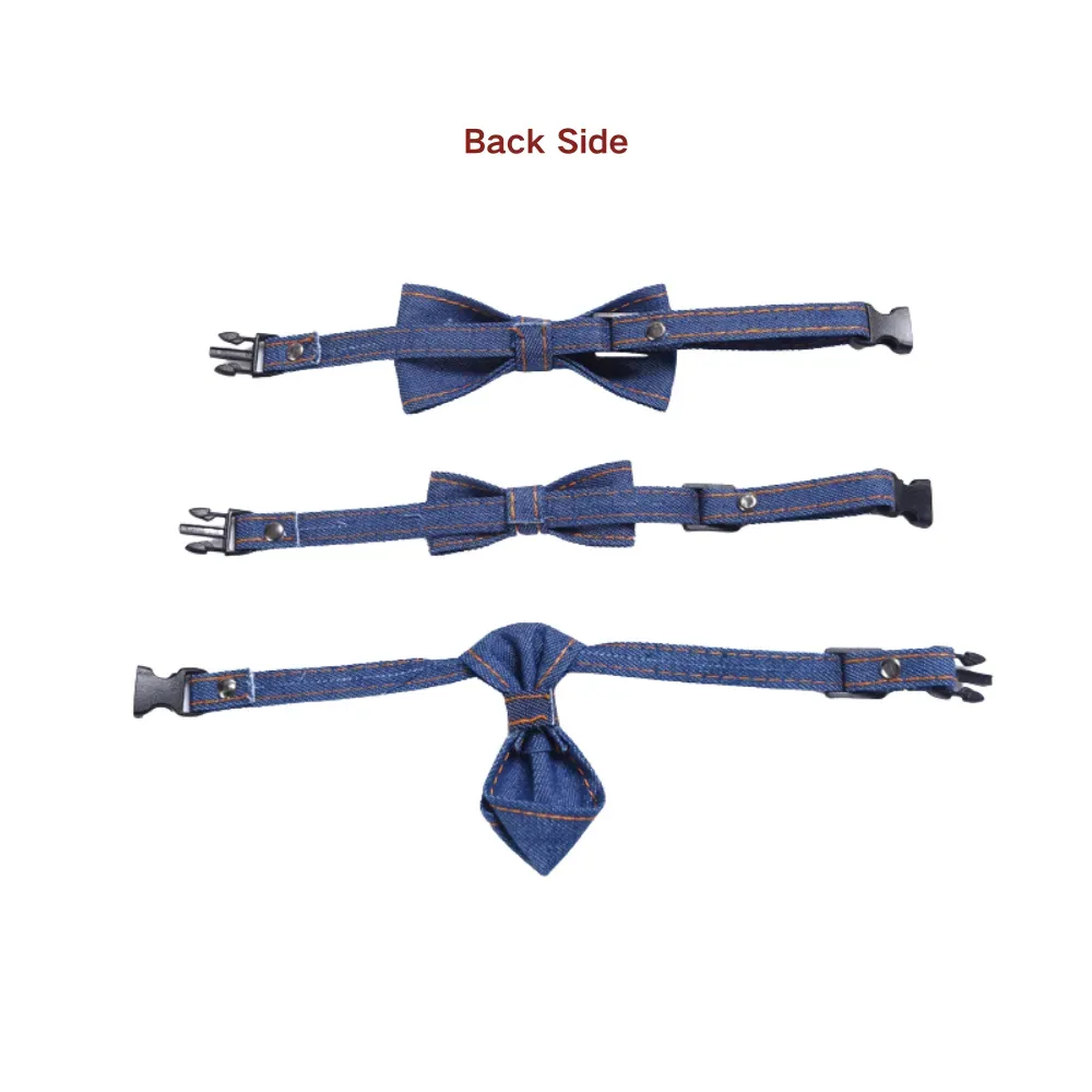 Durable and Long-Lasting: Made from durable denim material, this collar set is designed to withstand daily wear and tear while maintaining its fashionable look. 