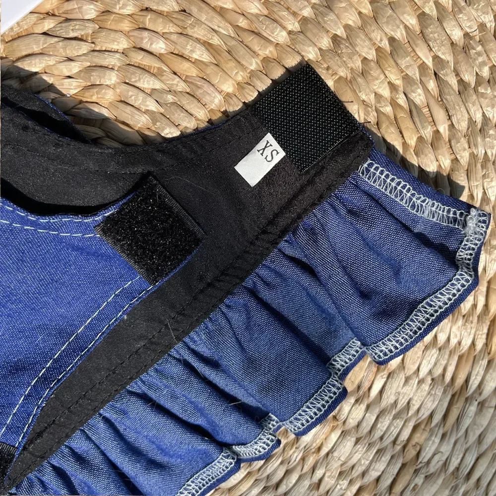 Ideal for Outdoor Adventures: Whether it's a casual walk in the park or a special outing, this dress ensures your pet looks stylish and stays safe with its practical design.