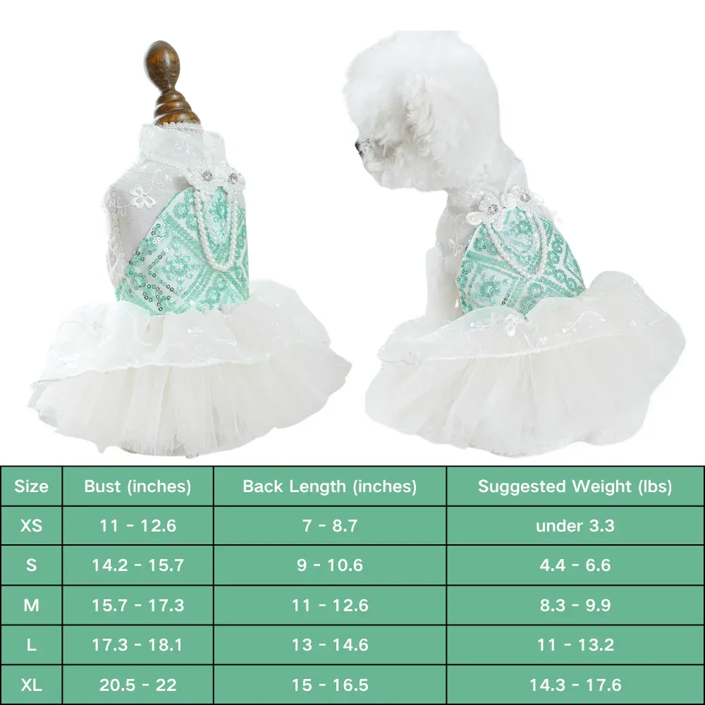 The snap closures make this dress easy to put on and remove, offering convenience for pet owners while ensuring a secure and comfortable fit.
