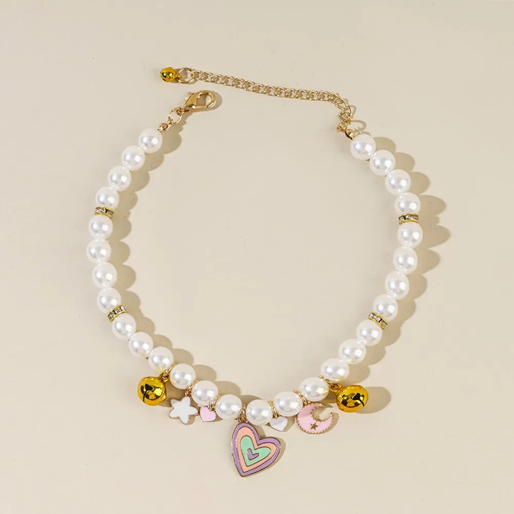 Versatile and Stylish: Suitable for both cats and dogs, this necklace doubles as a fashionable accessory and a practical collar for everyday use or special occasions.