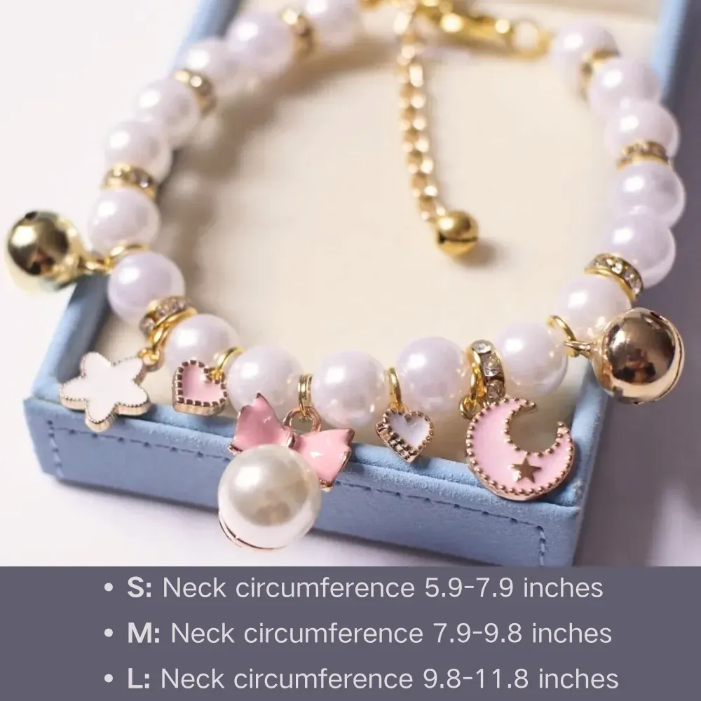 Versatile and Stylish: Suitable for both cats and dogs, this necklace doubles as a fashionable accessory and a practical collar for everyday use or special occasions.