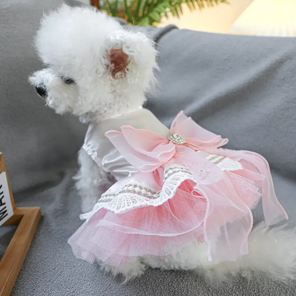 polyester pet dress party dress for pets