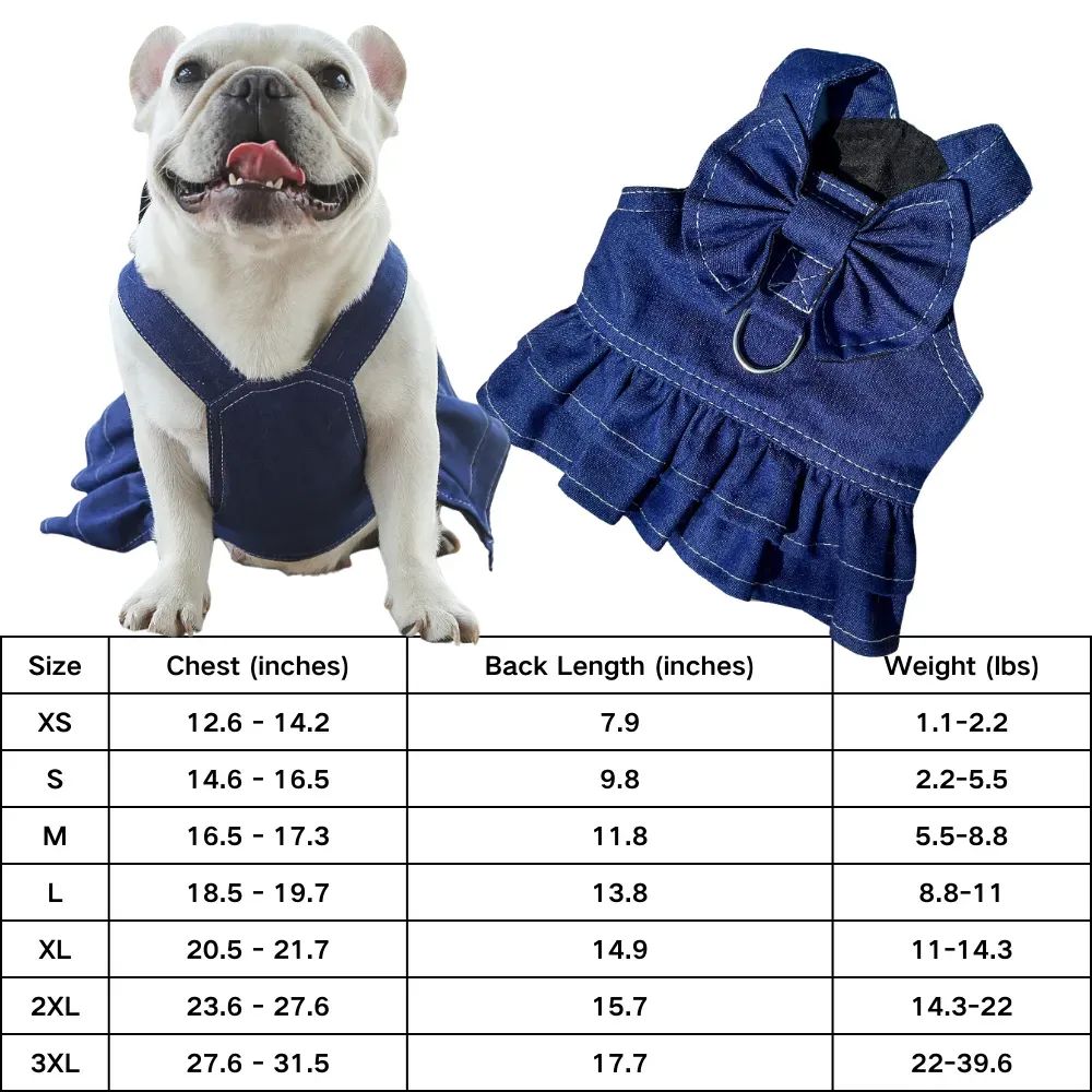 Cute butterfly bow pet dress with leash attachment, perfect for outdoor walks.