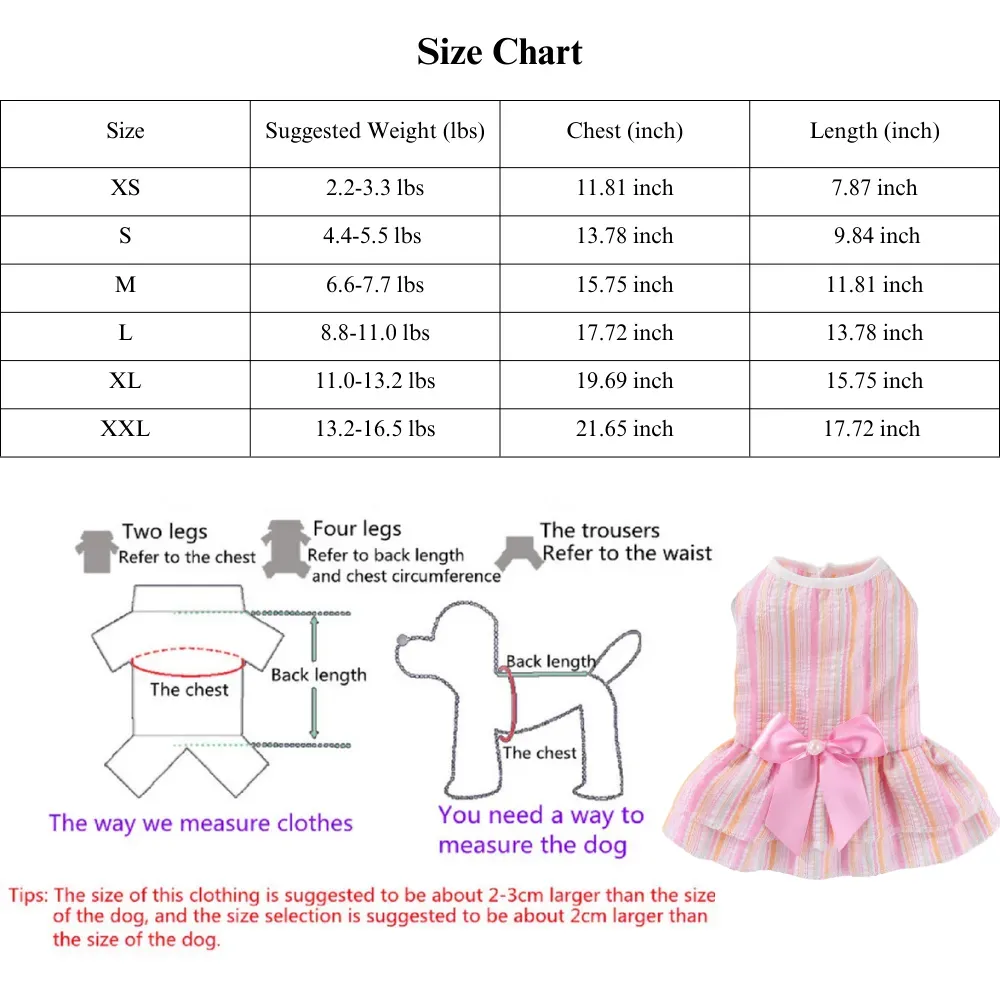 summer dog dress comfortable dog clothing