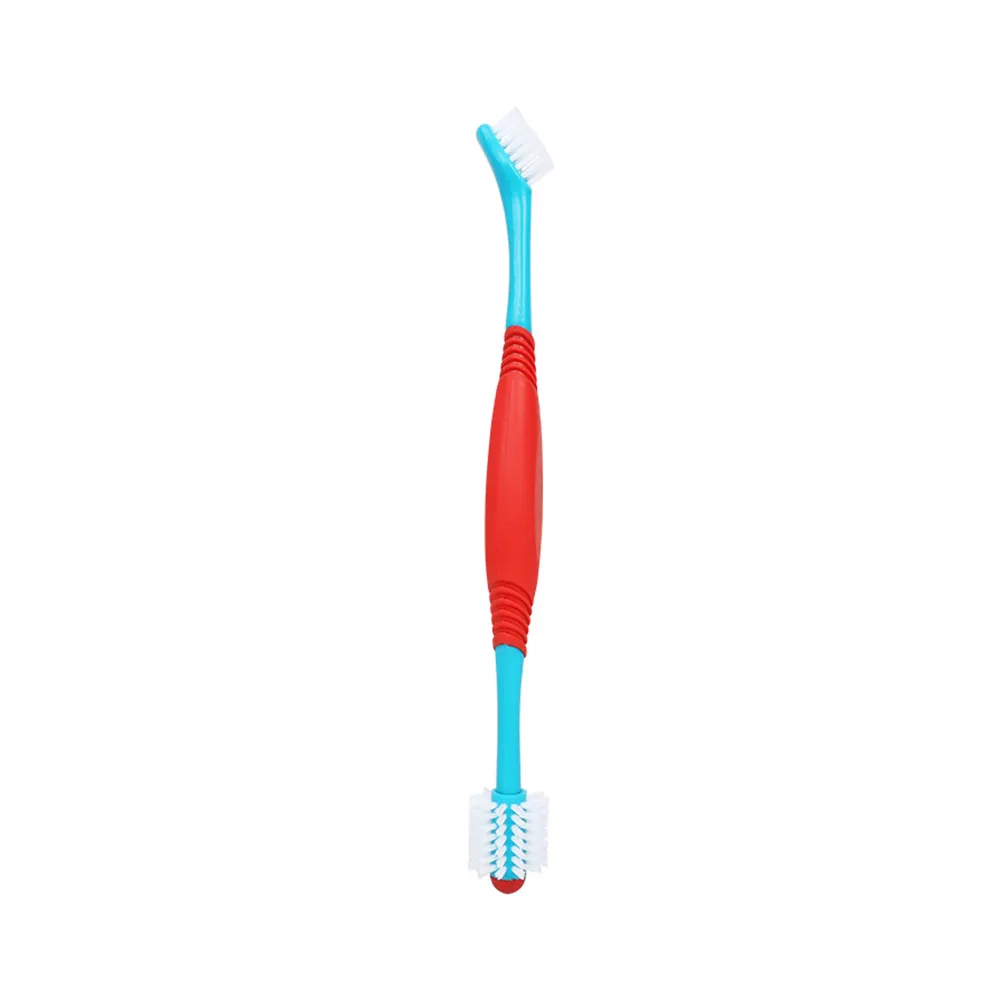 Blue Double Sided Dog Toothbrush