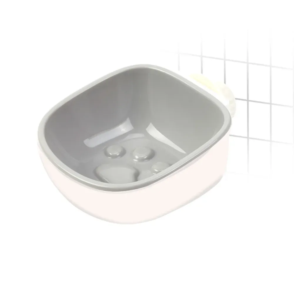 paw grey pet bowl