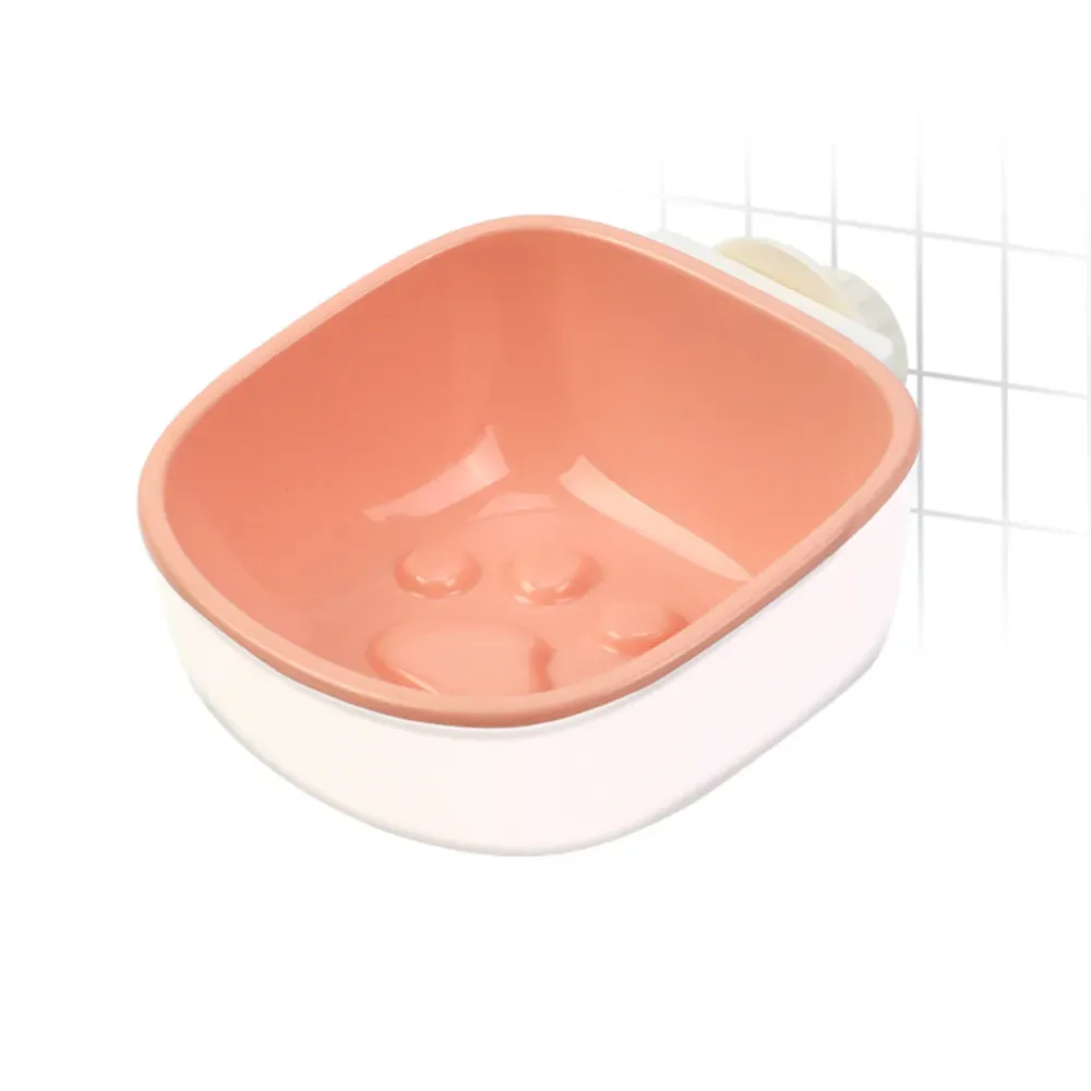 paw pink pet bowl
