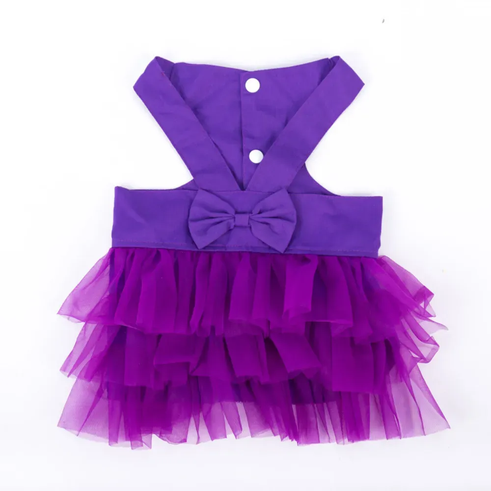 Designed with ease of use in mind, this rainbow tutu dress ensures a secure and comfortable fit, making it the perfect hassle-free costume for pet owners.