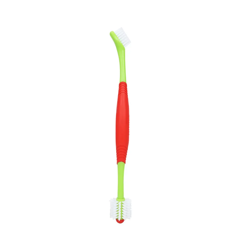 Green Double Sided Dog Toothbrush