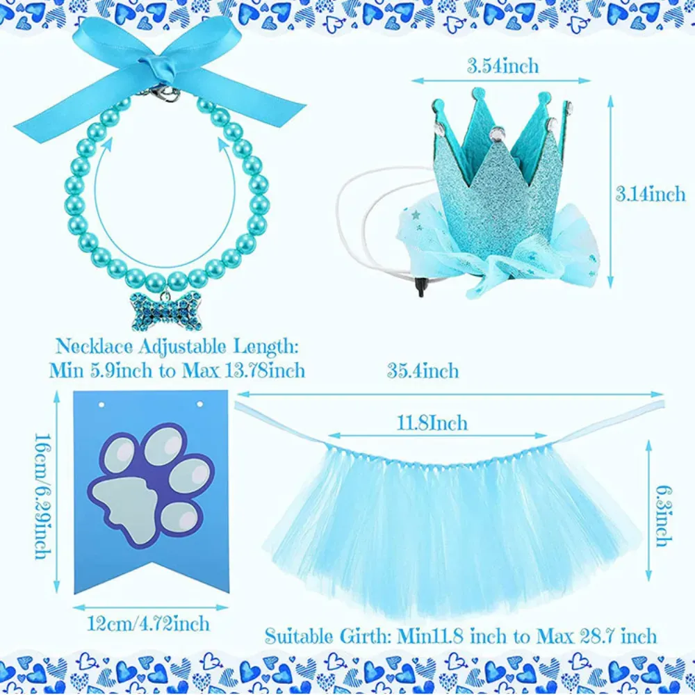 Ideal for retailers seeking to provide a complete birthday costume, this versatile set fits small and medium-sized pets and is perfect for a variety of breeds.