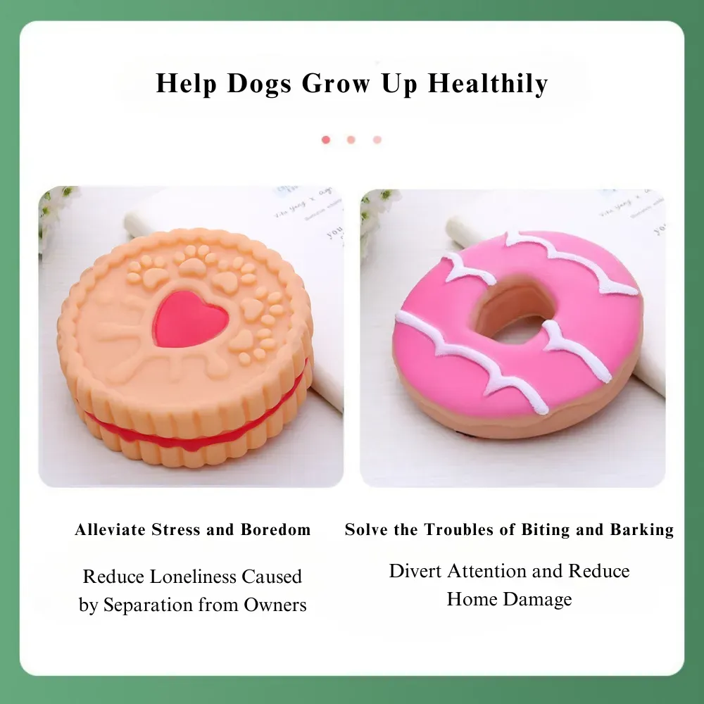 Rubber Biscuit-Shaped Puppy Chew Toy Rubber Biscuit-Shaped Puppy Chew Toy Set for Small Dogs