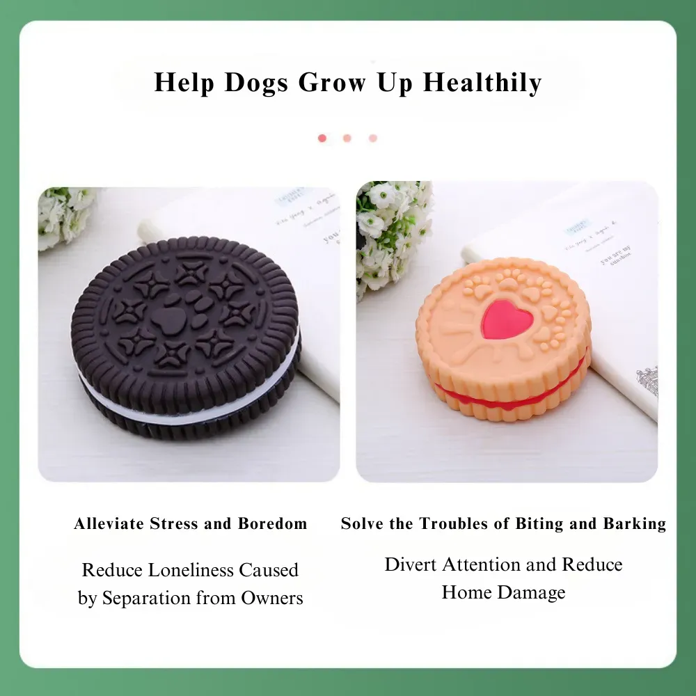 Rubber Biscuit-Shaped Puppy Chew Toy Rubber Biscuit-Shaped Puppy Chew Toy Set for Small Dogs