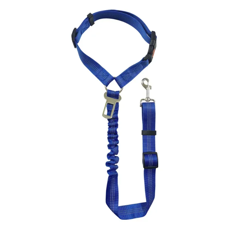 Car Safety Leash for Dogs with Elastic and Adjustable Strap