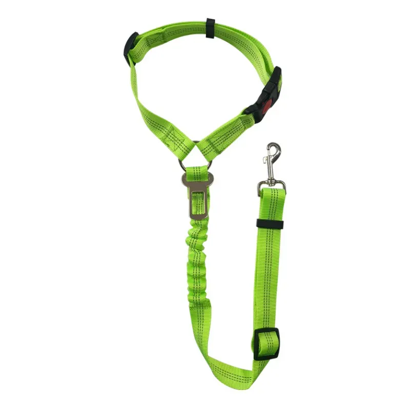 Car Safety Leash for Dogs with Elastic and Adjustable Strap