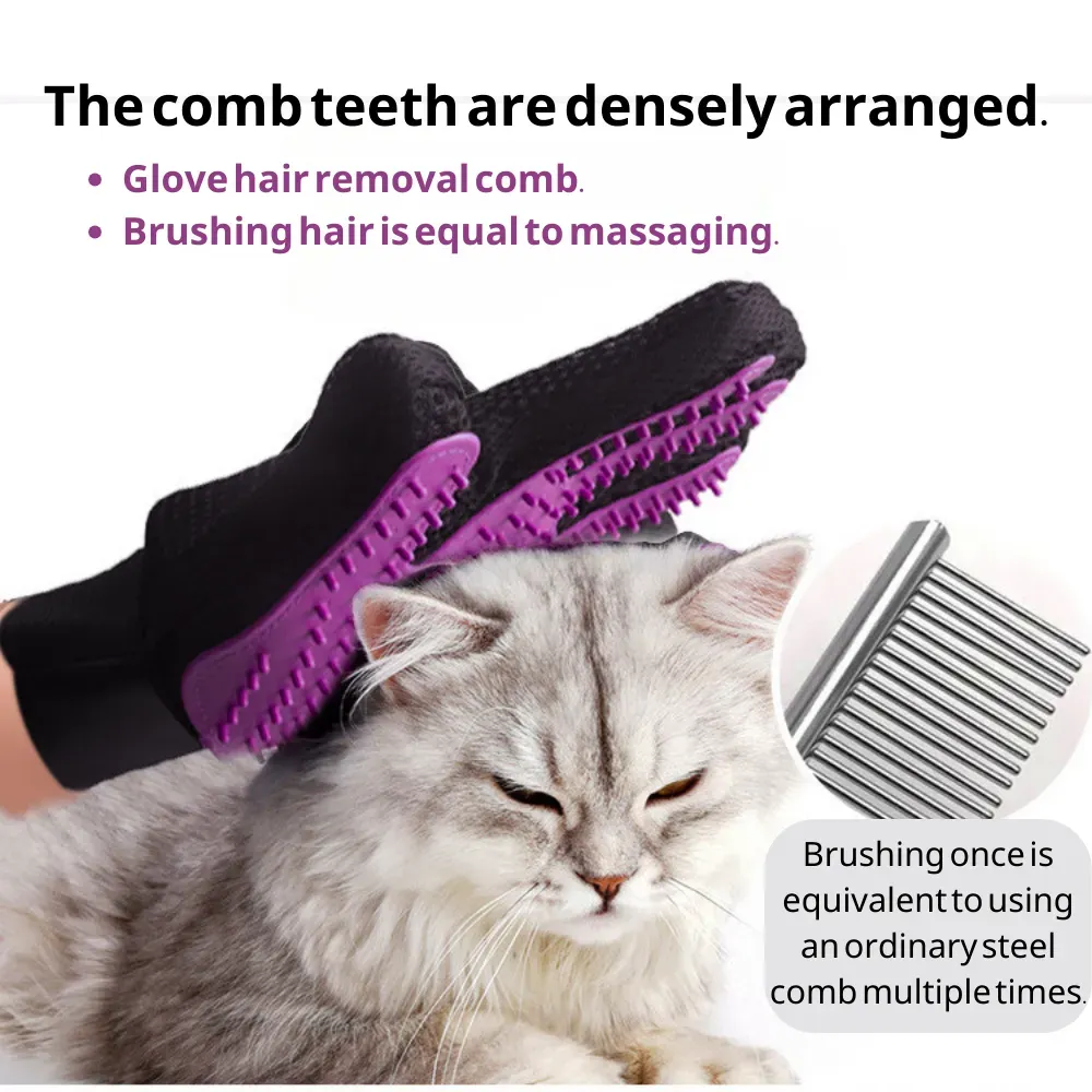 Shedding & Massage Gloves for Cats