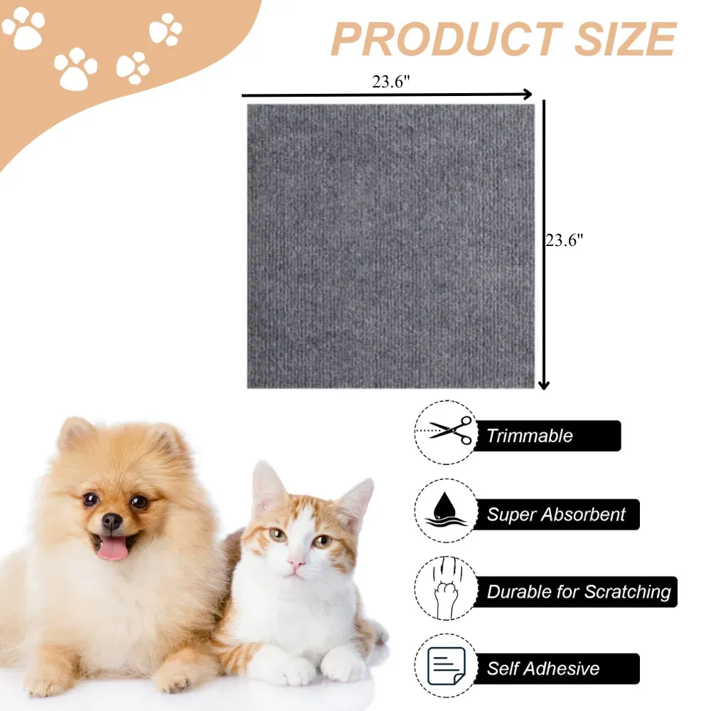 Self-Adhesive Cat Toy Wall-Mounted Durable Cat Scratching Post
