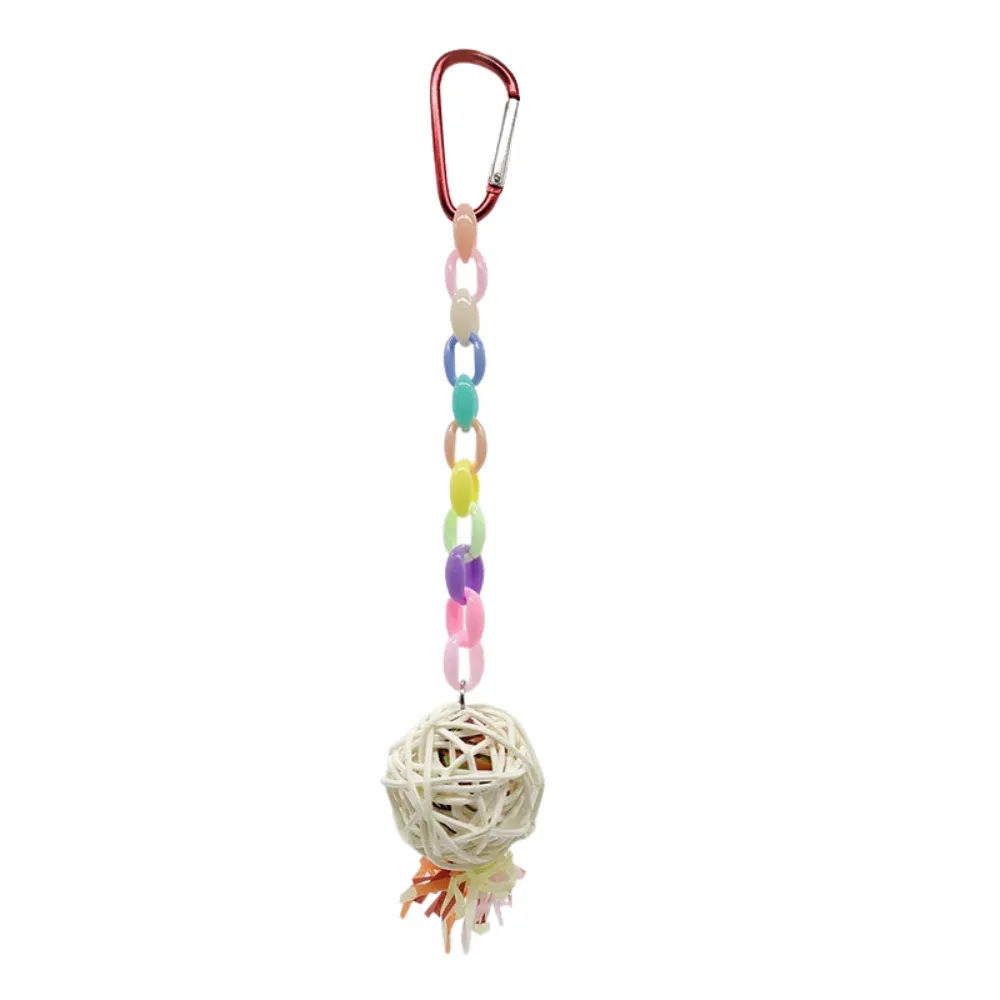 Colorful Rattan Ball Bird Chew Toy