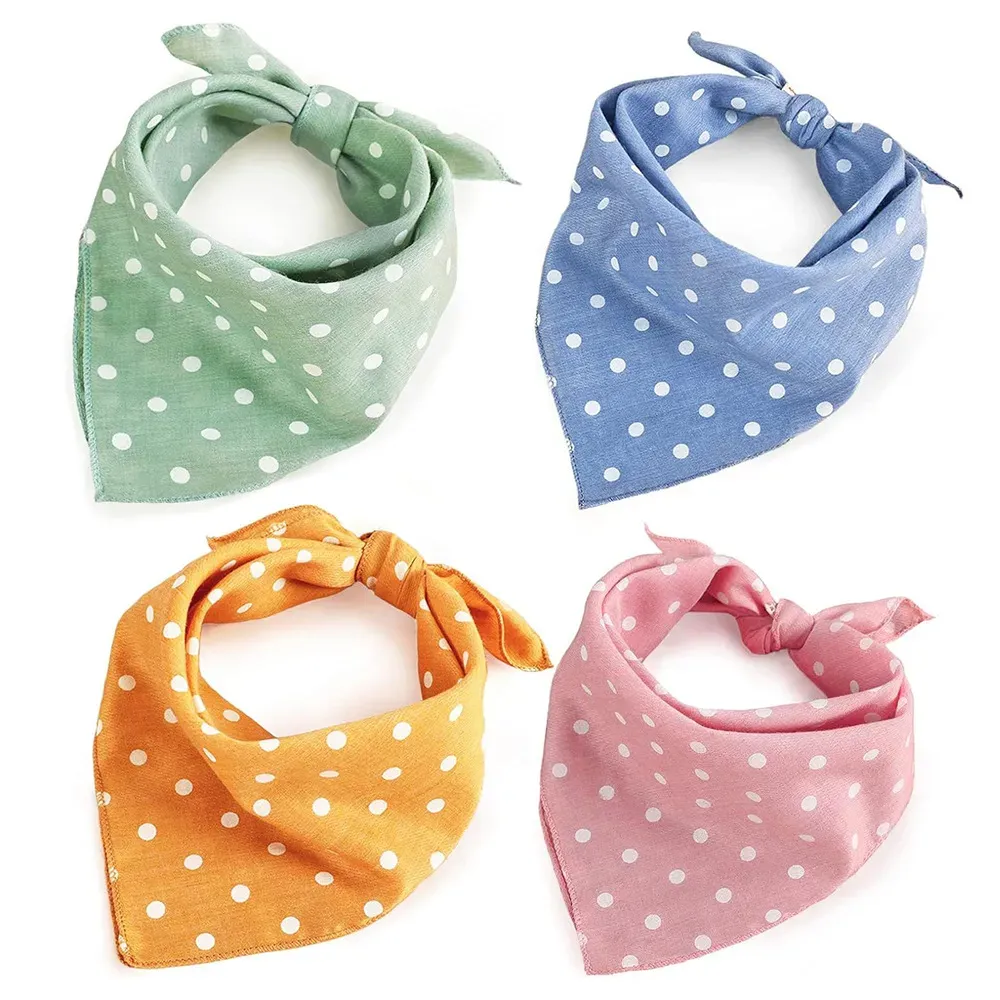 Polka dot pet bandana for spring and summer