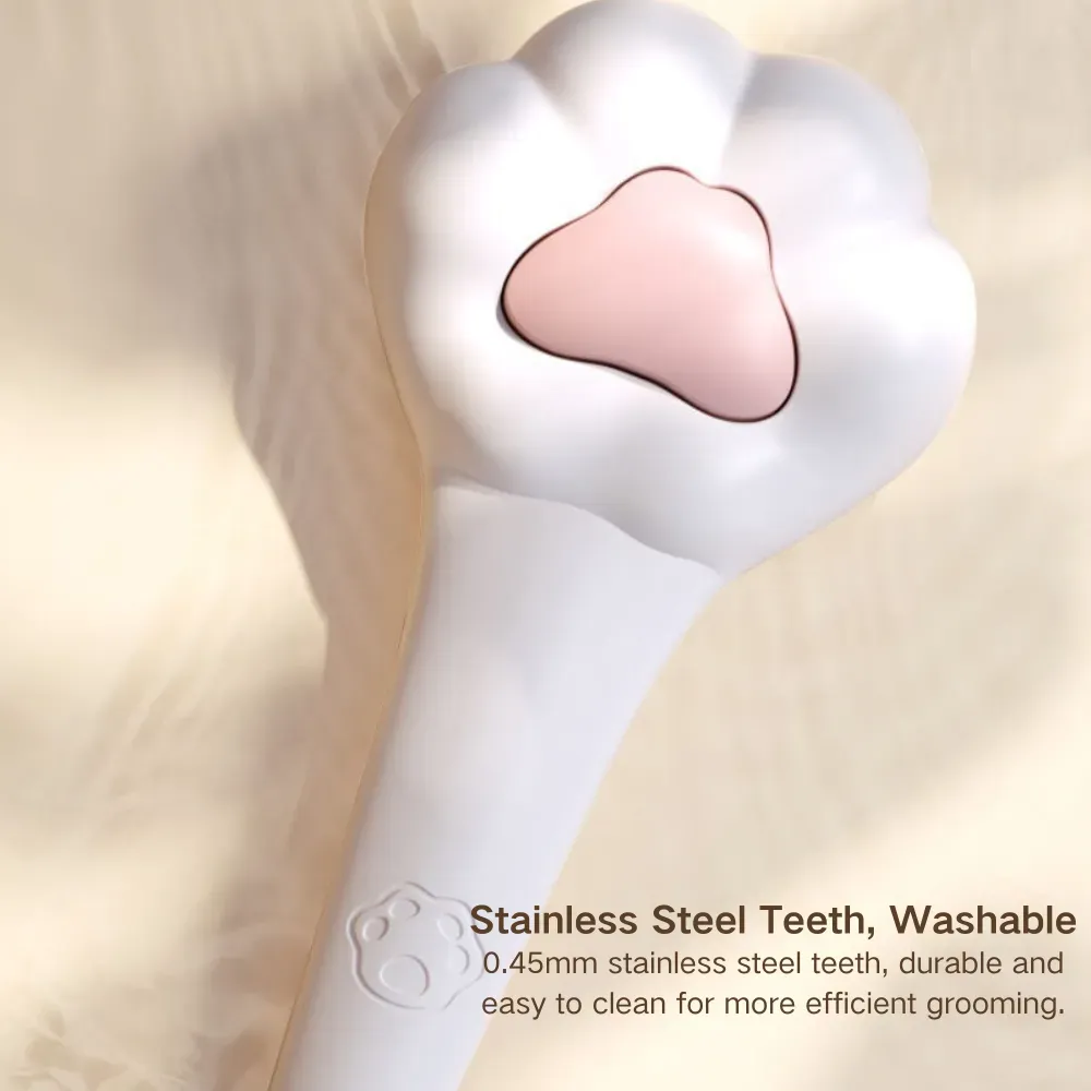 216 stainless steel needles with resin protection tips ensure quick, safe fur removal without damaging the coat.
