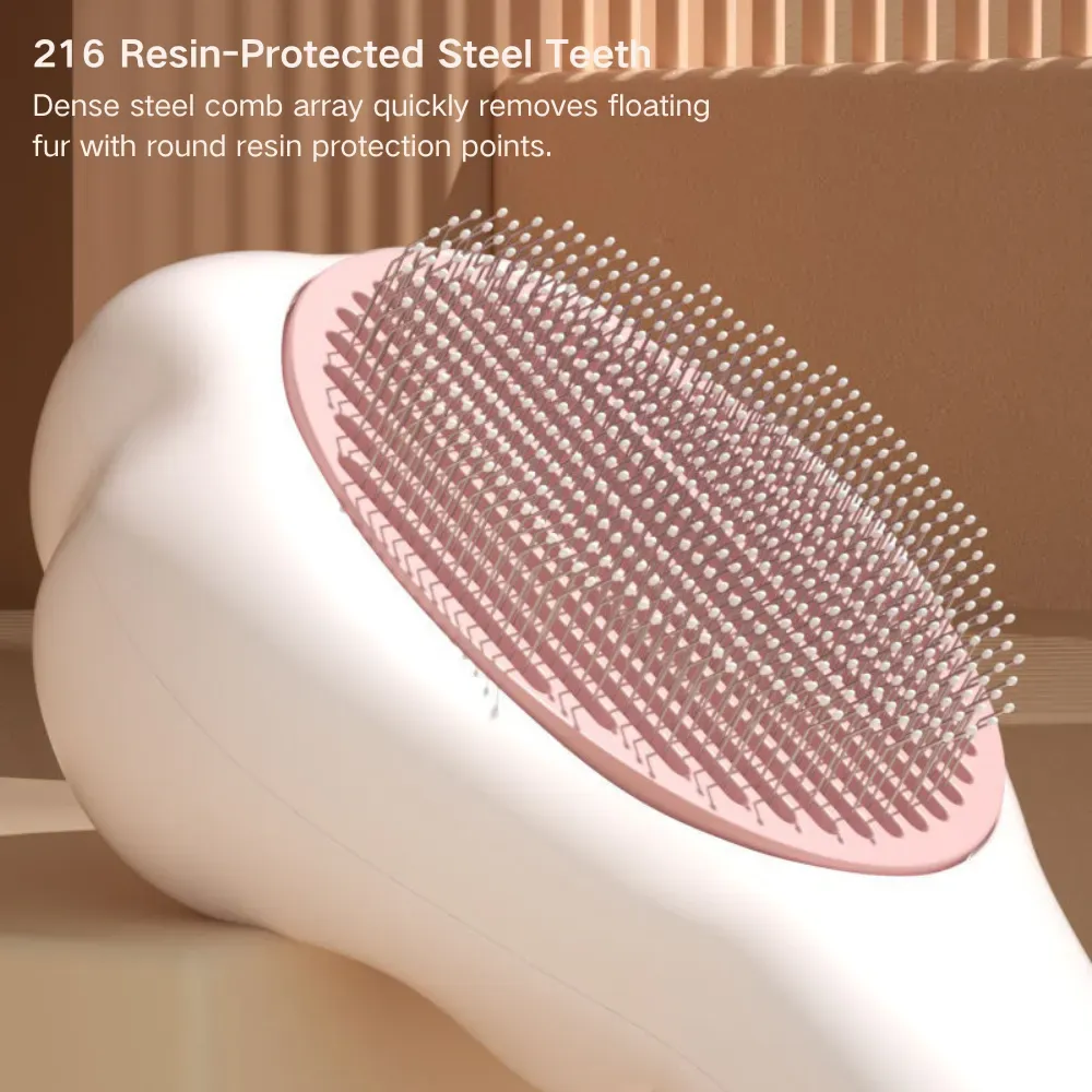 One-click fur collection mechanism that makes cleaning hassle-free for high-efficiency pet grooming.