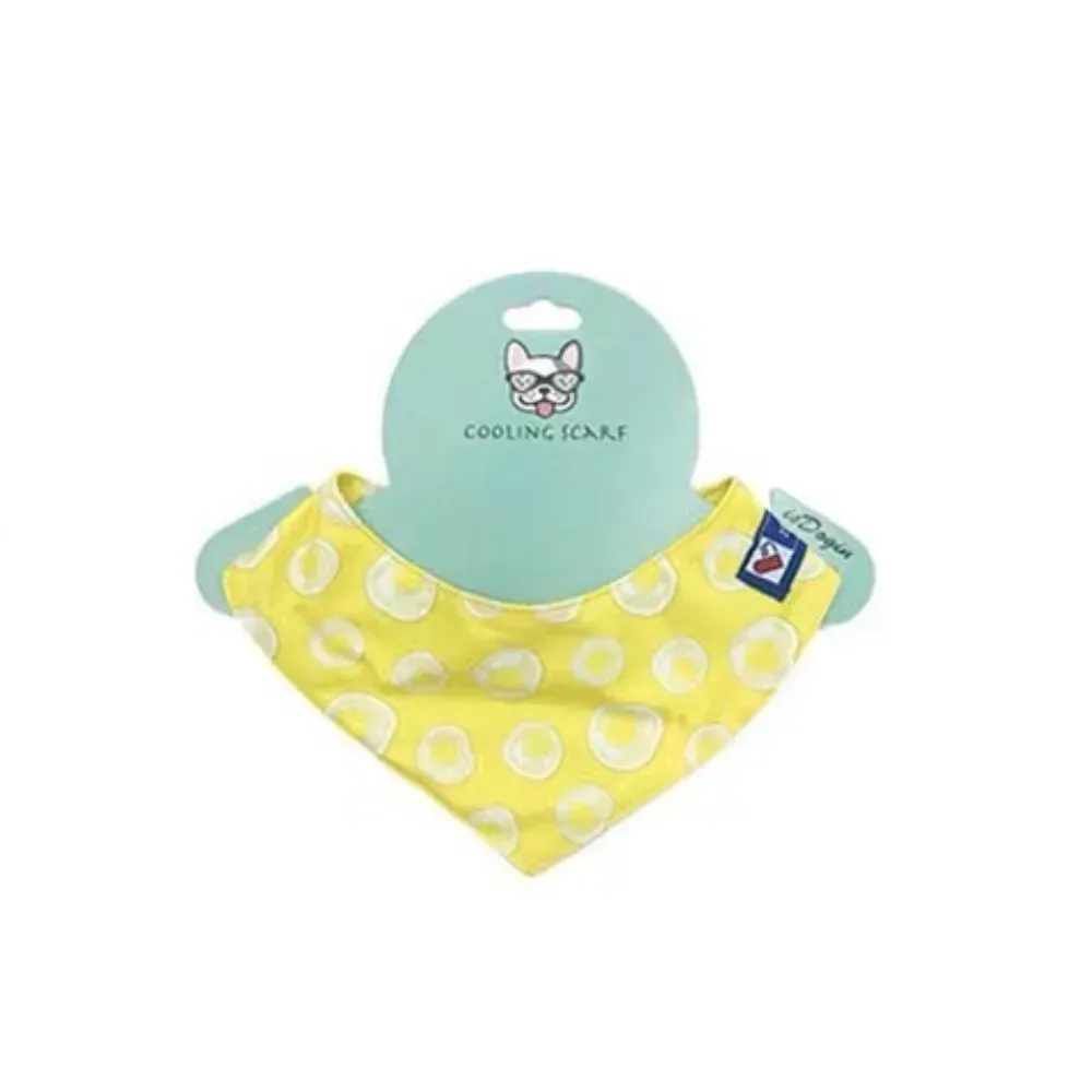Easy to use: Simply wet the scarf, refrigerate for extra cooling, and put it on your pet for hours of relief.
