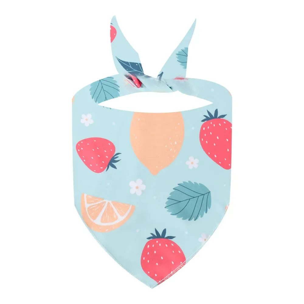Summer Fresh Fruit Cute Pet Bandana Bib for Pets (8) Cool, cute, and comfy, this polyester pet bandana adds a touch of freshness to any summer adventure!