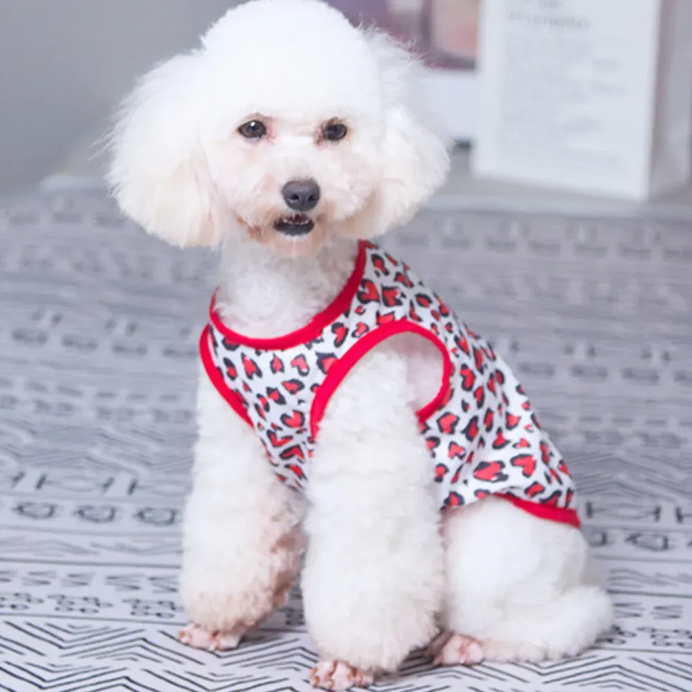 Summer Lightweight Stripe and Star Pet Vest for Dogs (7) Made from lightweight materials that won’t weigh pets down.