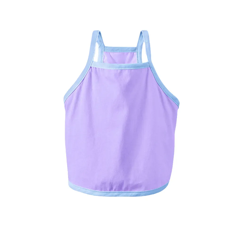 Soft Combed Cotton: Made from high-quality combed cotton fabric, this tank top is soft, comfortable, and gentle on pets' skin, offering a smooth wearing experience.