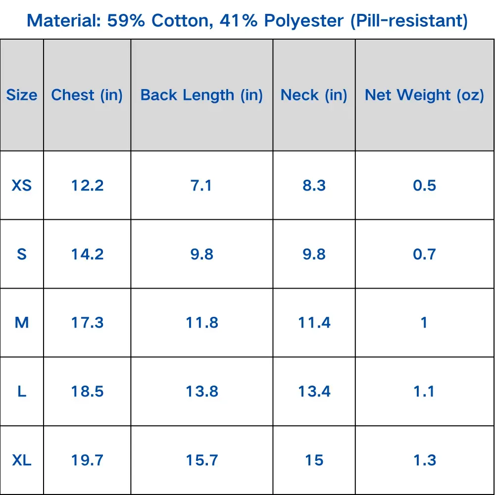 Summer Lightweight Stripe and Star Pet Vest for Dogs (1) Available in sizes XS to XL to fit various pets comfortably.