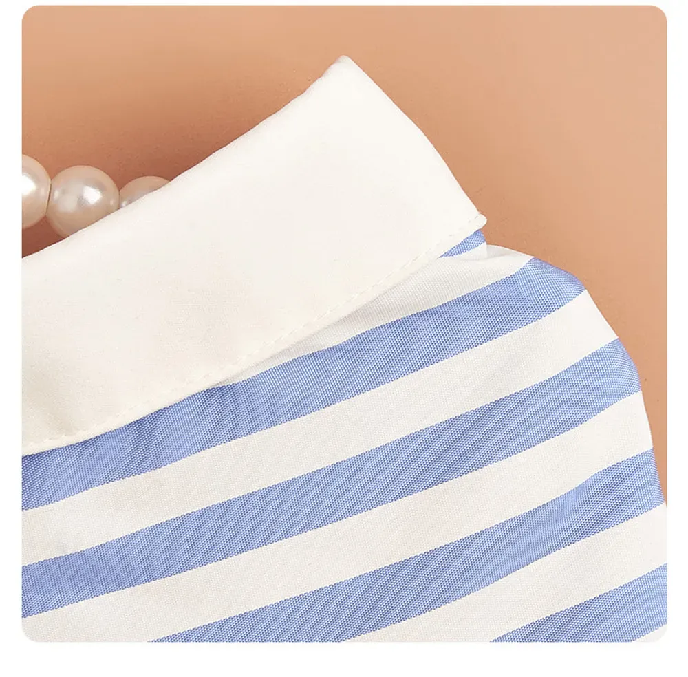 Summer Casual Stripe Pet Shirt for Dogs and Cats (5) Casual yet fashionable design for everyday wear.