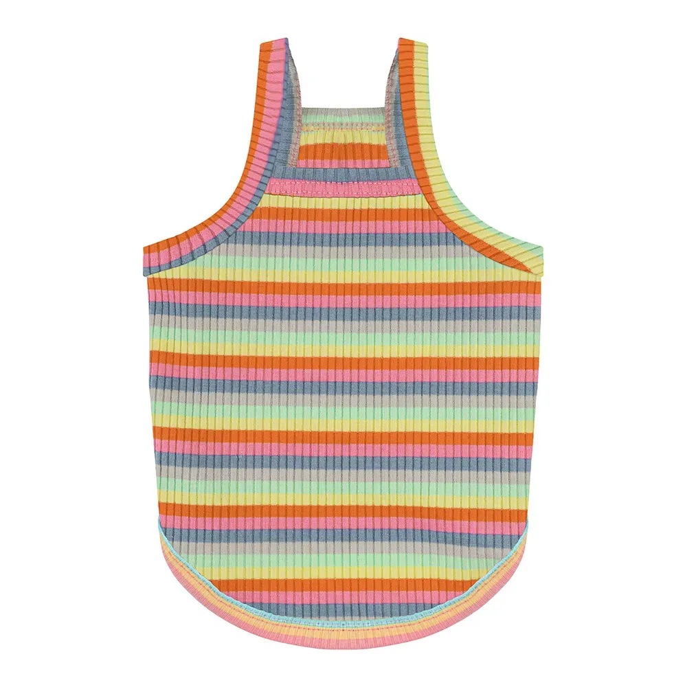 Cute Striped Design: The vibrant striped pattern adds a touch of fun to your pet's wardrobe. Whether lounging at home or out on a walk, it’s the perfect accessory.