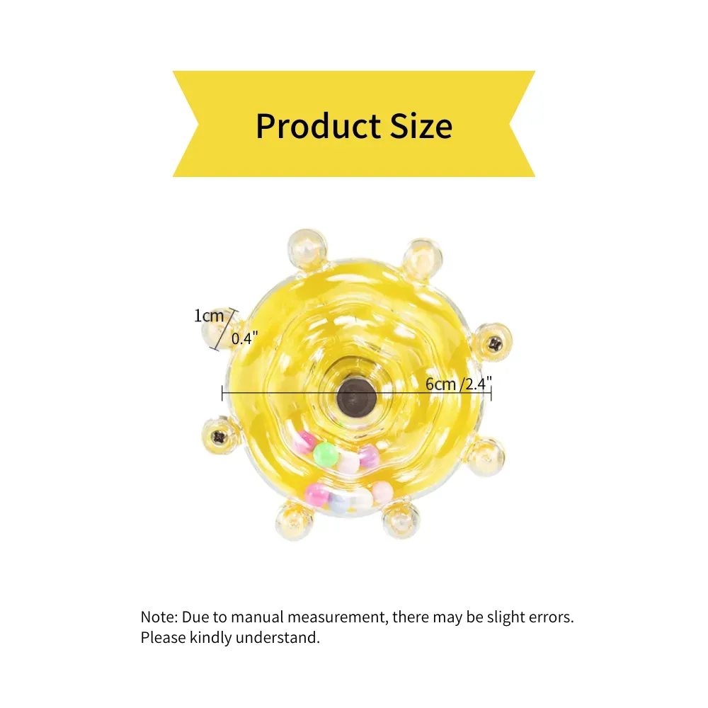 Bird Toy, Bird Bite And Decompression Toy, With Randomly Colored Beads, Multifunctional Hanging Bird Toy, Size Spinning Bird Toy with Randomly Colored Beads
