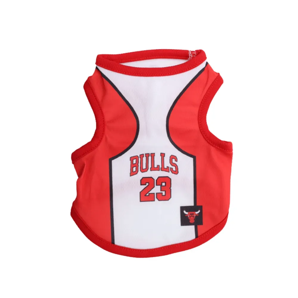 Summer Sports Vest Basketball Shirt for Dogs (5) Eco-friendly materials, offering both durability and softness against the skin.